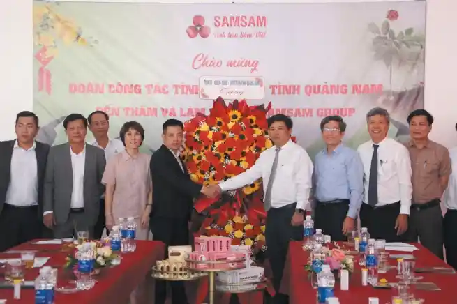 Bí thư Tỉnh ủy Quảng Nam Lương Nguyễn Minh Triết làm việc tại Sâm Sâm Group, tháng 02/2024