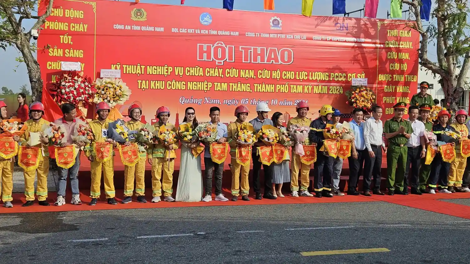 Sâm Sâm Tham Gia Hội Thao Phòng Cháy Chữa Cháy Tại KCN Tam Thăng