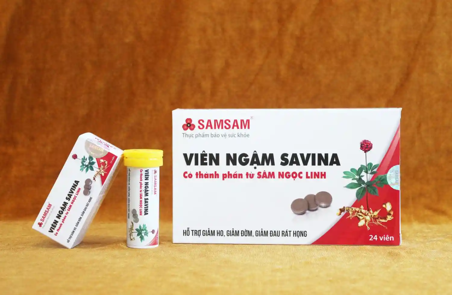 SAVINA – sản phẩm có thành phần từ Sâm Ngọc Linh giúp giảm ho, giảm đờm, giảm đau rát họng do viêm họng, viêm phế quản